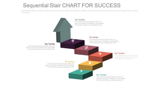 Arrow Steps Chart For Business Success Powerpoint Template
