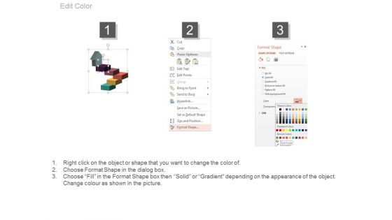 Arrow Steps Chart For Business Success Powerpoint Template