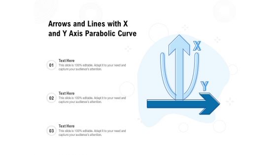 Arrows And Lines With X And Y Axis Parabolic Curve Ppt PowerPoint Presentation Show Summary PDF