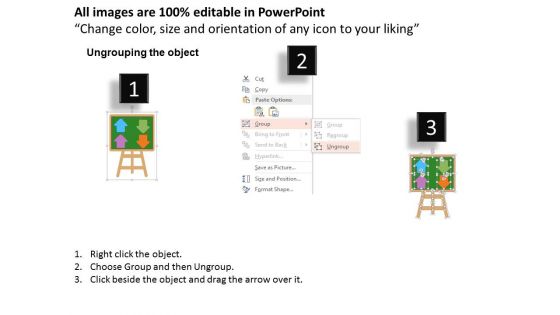 Arrows For Accounting Debits And Credits Powerpoint Template