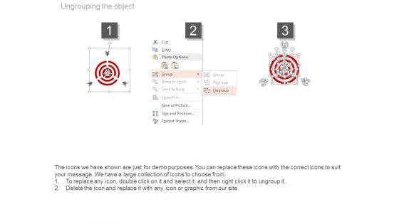 Arrows On Target Board For Business Goal Analysis Powerpoint Slides