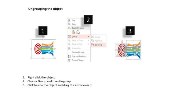 Arrows On Target For Strategic Planning Evaluation Powerpoint Template