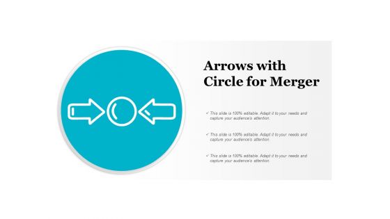 Arrows With Circle For Merger Ppt Powerpoint Presentation File Skills