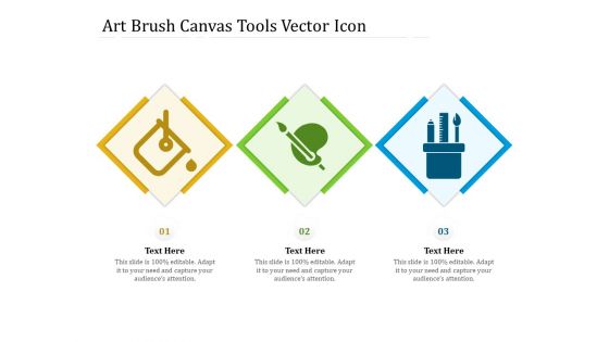 Art Brush Canvas Tools Vector Icon Ppt PowerPoint Presentation Gallery Graphics Design PDF