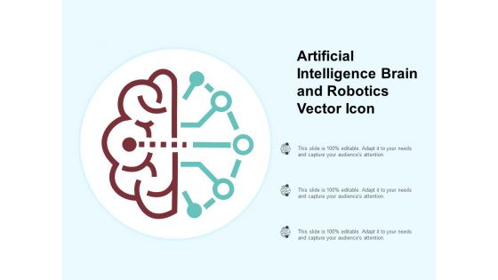 Artificial Intelligence Brain And Robotics Vector Icon Ppt PowerPoint Presentation Deck
