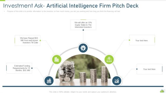 Artificial Intelligence Firm Pitch Deck Ppt PowerPoint Presentation Complete Deck With Slides