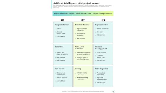 Artificial Intelligence Transformation Playbook Template