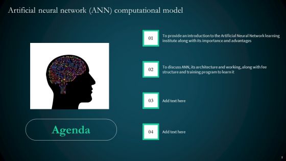 Artificial Reural Network ANN Computational Model Ppt PowerPoint Presentation Complete Deck With Slides