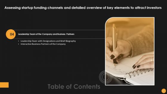 Assessing Startup Funding Channels And Detailed Overview Of Key Elements To Attract Ppt PowerPoint Presentation Complete Deck With Slides