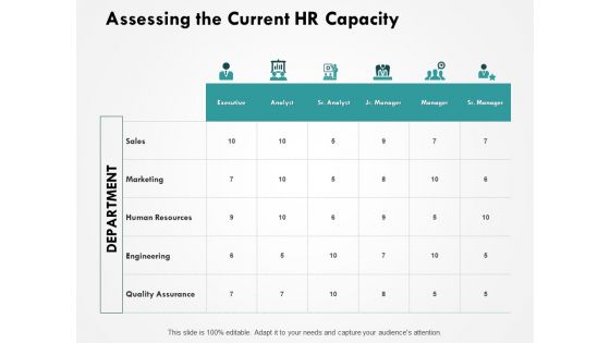 Assessing The Current HR Capacity Ppt PowerPoint Presentation Pictures Infographics