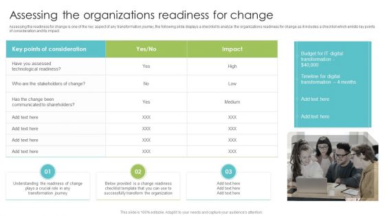 Assessing The Organizations Readiness For Change Microsoft PDF