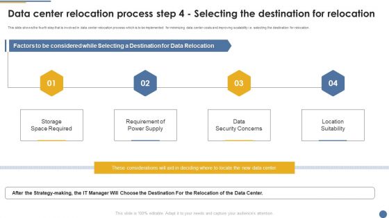 Assessment And Workflow Data Center Relocation Process Step 4 Selecting Guidelines PDF