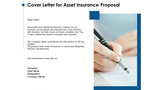 Asset Insurance Proposal Ppt PowerPoint Presentation Complete Deck With Slides