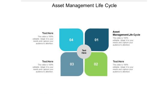 Asset Management Life Cycle Ppt PowerPoint Presentation Model Demonstration Cpb