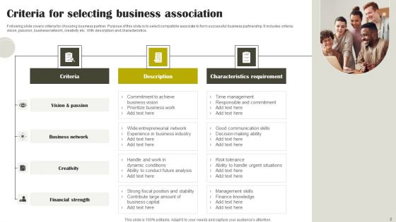 Association Criteria Ppt PowerPoint Presentation Complete Deck With Slides