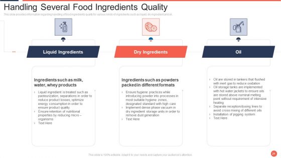Assuring Food Quality And Hygiene Ppt PowerPoint Presentation Complete Deck With Slides