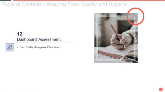 Assuring Food Quality And Hygiene Ppt PowerPoint Presentation Complete Deck With Slides