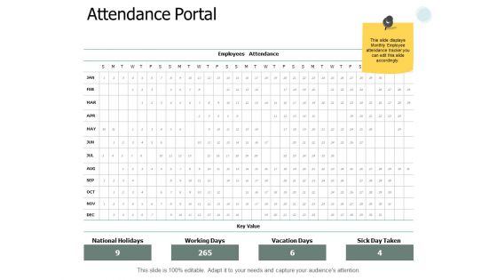 Attendance Portal Planning Ppt PowerPoint Presentation Show Ideas