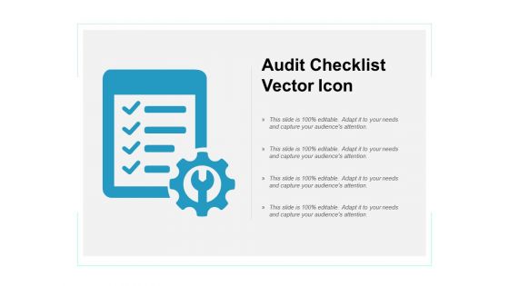 Audit Checklist Vector Icon Ppt PowerPoint Presentation Infographics Structure