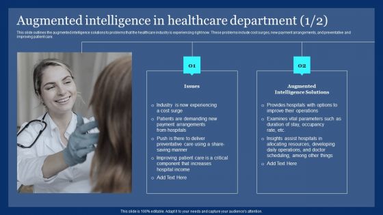 Augmented Intelligence In Healthcare Department Ppt PowerPoint Presentation File Pictures PDF Augmented Intelligence In Healthcare Department Ppt PowerPoint Presentation File Pictures PDF