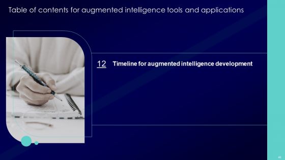 Augmented Intelligence Tools And Applications IT Ppt PowerPoint Presentation Complete Deck With Slides