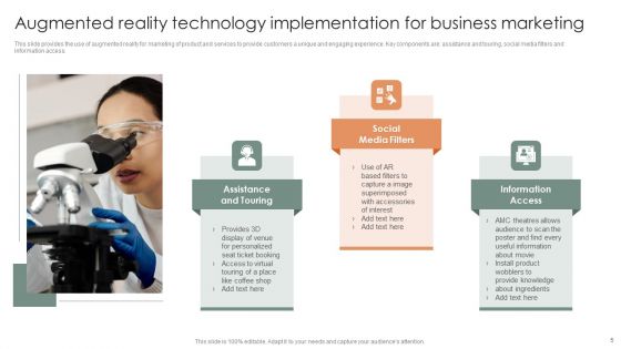 Augmented Reality Technology Implementation Ppt PowerPoint Presentation Complete Deck With Slides
