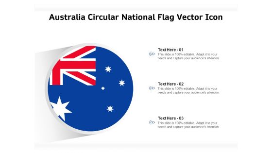 Australia Circular National Flag Vector Icon Ppt PowerPoint Presentation File Slides PDF