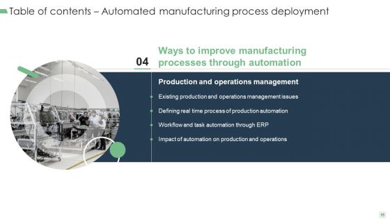 Automated Manufacturing Process Deployment Ppt PowerPoint Presentation Complete Deck With Slides