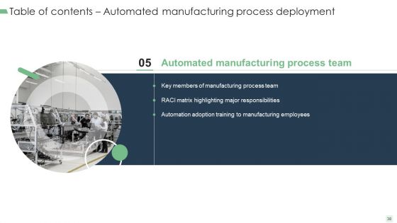 Automated Manufacturing Process Deployment Ppt PowerPoint Presentation Complete Deck With Slides