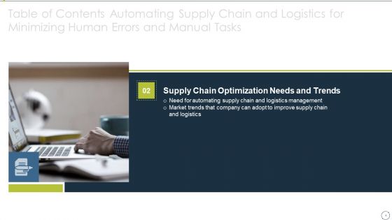 Automating Supply Chain And Logistics For Minimizing Human Errors And Manual Tasks Ppt PowerPoint Presentation Complete Deck With Slides