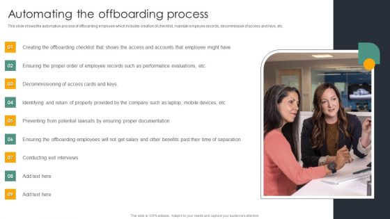 Automating The Offboarding Process Icons PDF