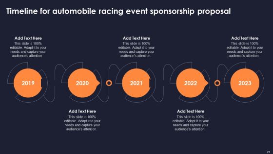 Automobile Racing Event Sponsorship Proposal Ppt PowerPoint Presentation Complete Deck With Slides