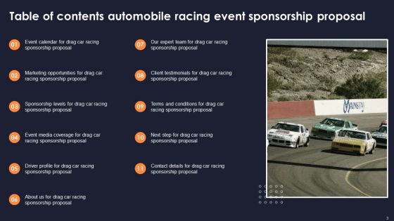 Automobile Racing Event Sponsorship Proposal Ppt PowerPoint Presentation Complete Deck With Slides