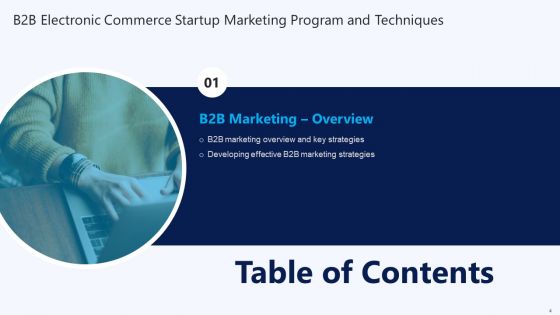 B2B Electronic Commerce Startup Marketing Program And Techniques Ppt PowerPoint Presentation Complete Deck With Slides