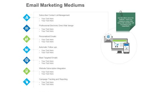 B2B Lead Generation Email Marketing Mediums Template PDF