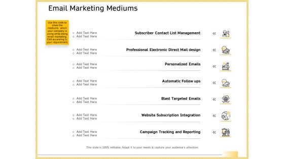 B2B Marketing Email Marketing Mediums Ppt Gallery Files PDF