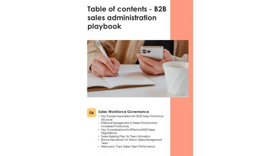 B2B Sales Administration Playbook Template