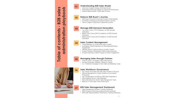 B2B Sales Administration Playbook Template
