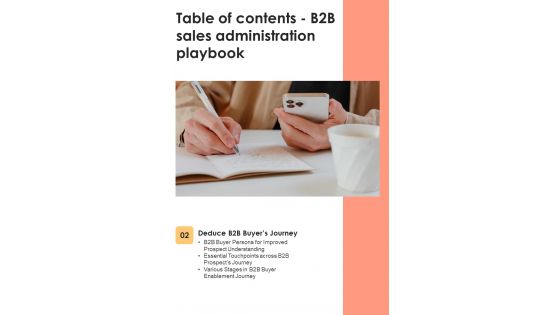 B2B Sales Administration Playbook Template