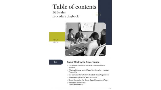 B2B Sales Procedure Playbook Template