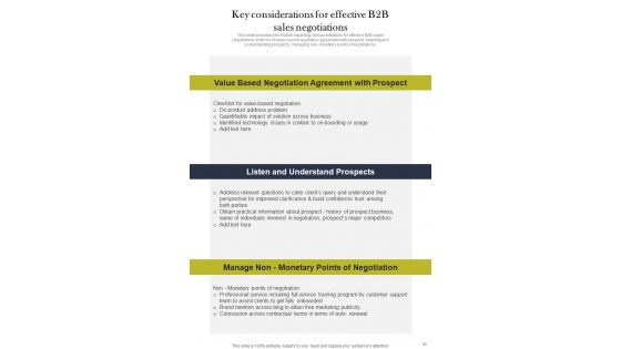 B2B Sales Procedure Playbook Template