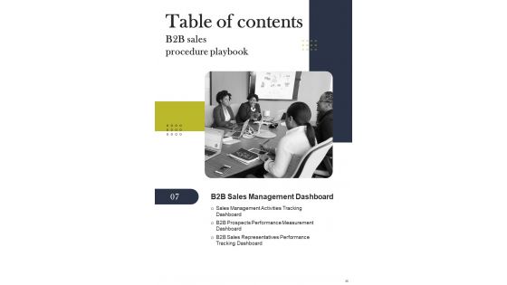 B2B Sales Procedure Playbook Template