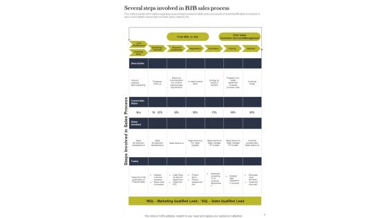 B2B Sales Procedure Playbook Template