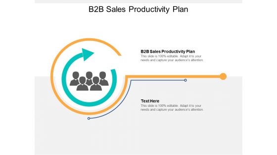 B2B Sales Productivity Plan Ppt PowerPoint Presentation Infographics Shapes Cpb