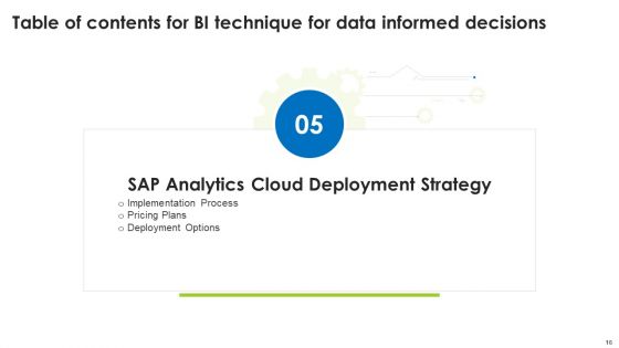 BI Technique For Data Informed Decisions Ppt PowerPoint Presentation Complete With Slides