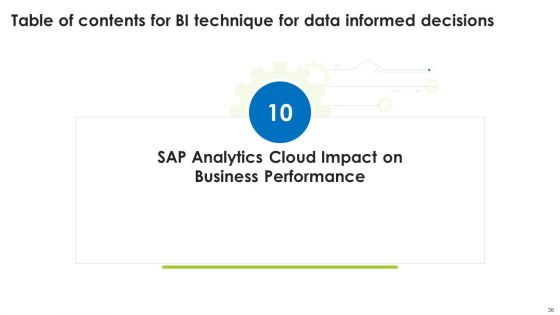 BI Technique For Data Informed Decisions Ppt PowerPoint Presentation Complete With Slides