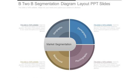 B Two B Segmentation Diagram Layout Ppt Slides B Two B Segmentation Diagram Layout Ppt Slides
