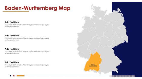 Baden Wurttemberg Map PowerPoint Presentation PPT Template PDF