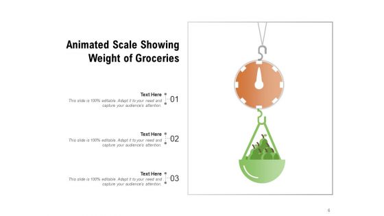 Balance Diagram Measuring Groceries Scale Placed Ppt PowerPoint Presentation Complete Deck