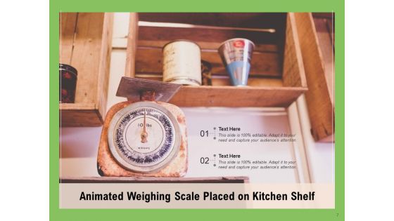 Balance Diagram Measuring Groceries Scale Placed Ppt PowerPoint Presentation Complete Deck